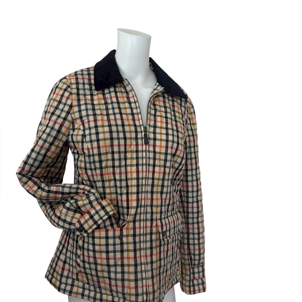 Talbots Plaid Jacket Small. Barbor like. Vintage